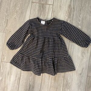 Zara plaid flannel dress